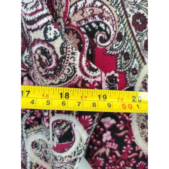 Roz & Ali XL Paisley Print Tunic Blouse, 3/4 Sleeve, Polyester/Espandex. - Picture 8 of 8